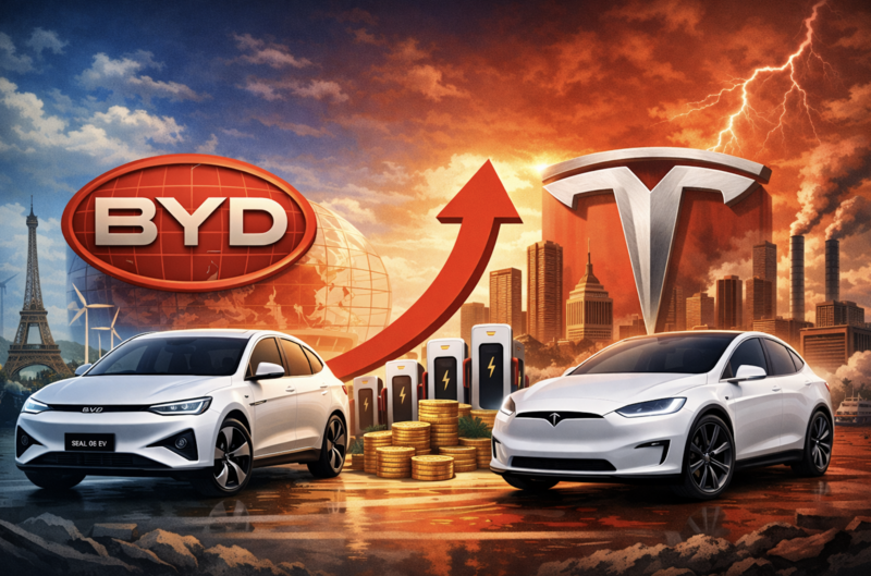 Hãng xe Trung Quốc có lợi thế trước Tesla. Ảnh minh họa