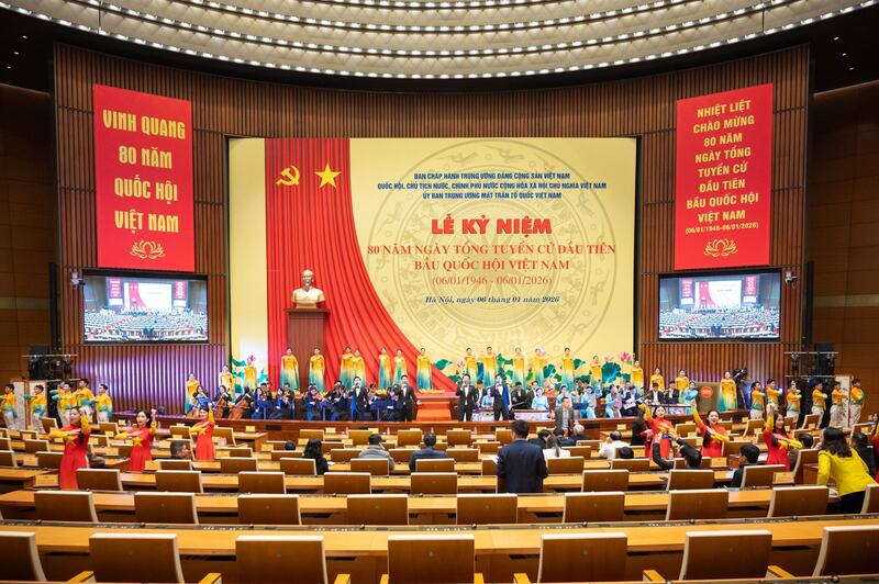 Tổng duyệt Chương trình văn nghệ. Ảnh: Phạm Thắng