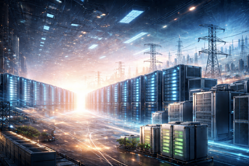 AI thúc đẩy các thiết bị liên quan đến năng lượng tại thị trường Trung Quốc. Ảnh minh họa