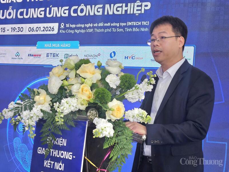 Ông Cao Đại Thắng - Chủ tịch HĐQT INTECH Group phát biểu tại sự kiện. Ảnh: TK