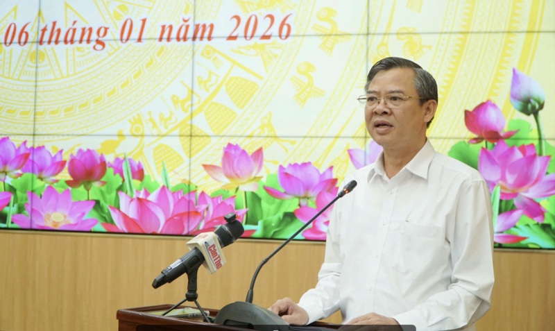 Ông Trương Cảnh Tuyên, Chủ tịch UBND TP. Cần Thơ phát biểu tại buổi họp báo