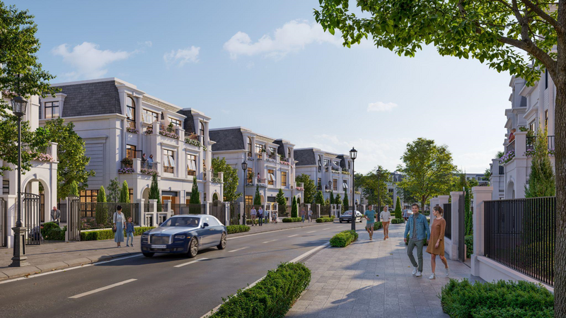 Biệt thự Hinode Royal Park nổi bật với không gian sống xanh, riêng tư.