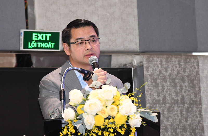 Chuyên gia, doanh nghiệp trình bày tham luận tại hội nghị. Ảnh: Minh Khuê