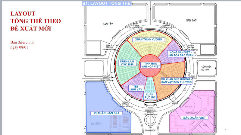 Sự kiện có không gian trưng bày rộng hơn 100.000 m² trong nhà và hệ thống không gian ngoài trời được quy hoạch thống nhất, đồng bộ.
