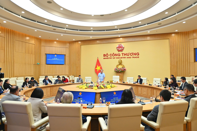 Toàn cảnh Hội nghị tổng kết Tổ Điều hành thị trường trong nước 2025. Ảnh: Nam Nguyễn