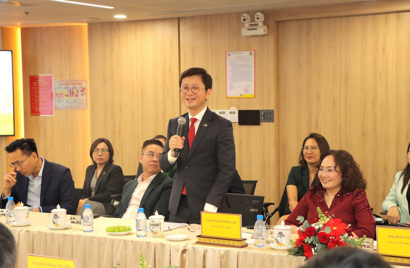 Ông Nguyễn Đức Hùng Linh phát biểu trong buổi lễ ký kết về định hướng hợp tác giữa hai bên