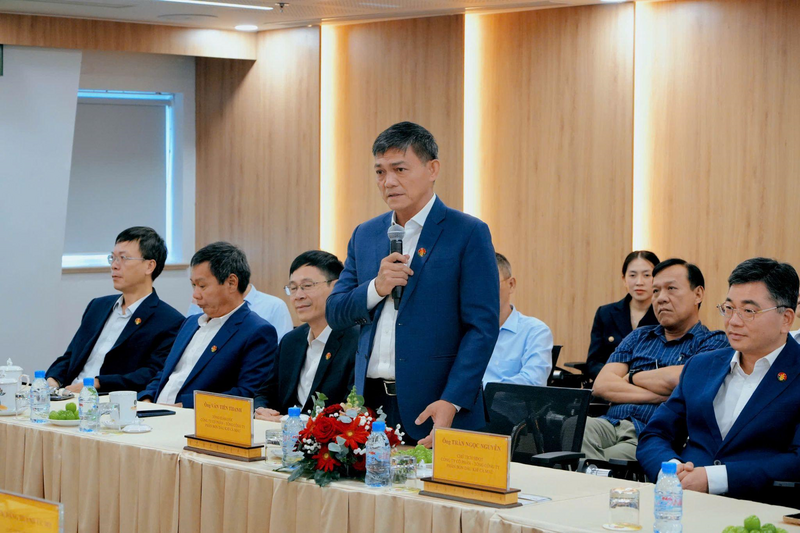 Ông Văn Tiến Thanh - Tổng Giám Đốc Tổng Công ty Phân bón Dầu khí Cà Mau phát biểu tại sự kiện