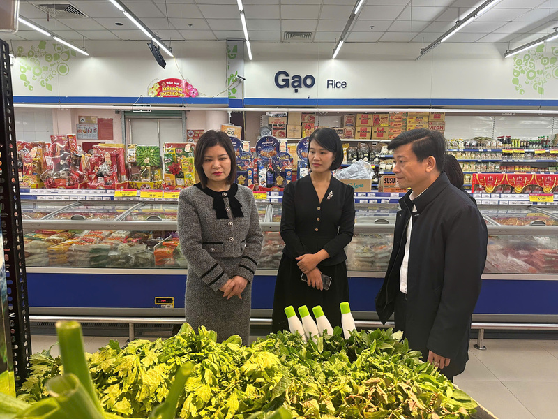 Đoàn công tác của Cục Quản lý và Phát triển thị trường trong nước kiểm tra tại tỉnh Hà Tĩnh. Ảnh: Cục QL&PTTTTN