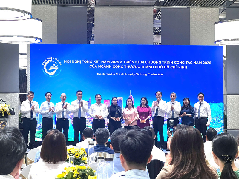 Hội nghị tổng kết năm 2025 và triển khai Chương trình công tác năm 2026 của ngành Công Thương TP. Hồ Chí Minh tháng 1/2026. Ảnh: Thanh Thảo.