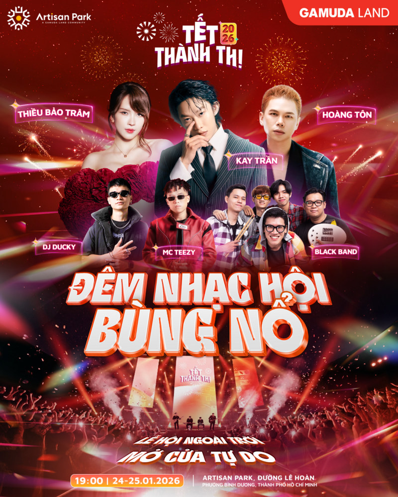 Đếm ngược ngày sân khấu đặc biệt hội tụ “Chị Đẹp” và “Anh Tài” tại Artisan Park