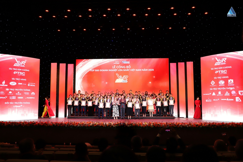 Lễ công bố Top 500 Doanh nghiệp lớn nhất Việt Nam năm 2025.
