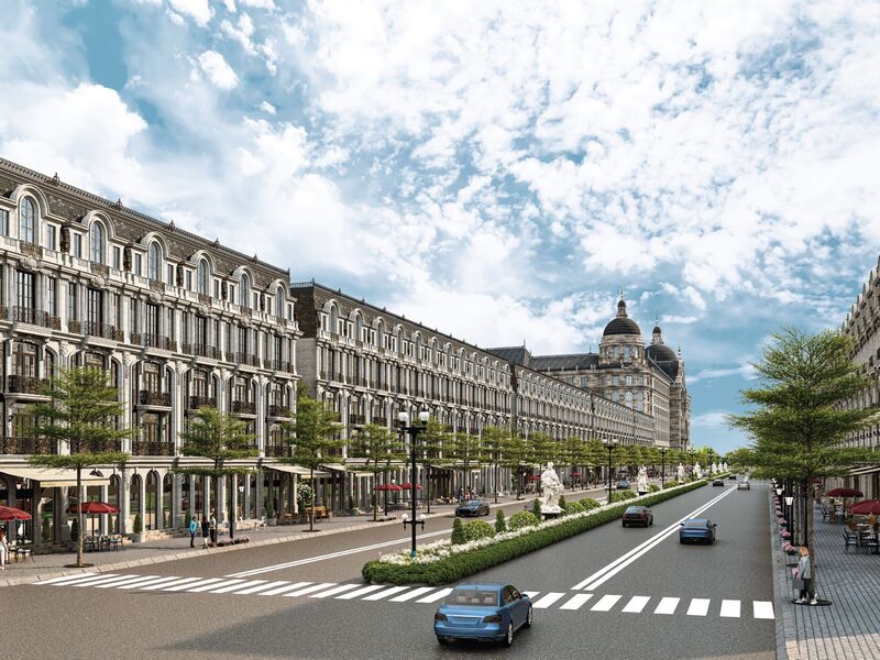 Noble Palace Tay Thang Long WorldHotels Residences sở hữu trục xuyên tâm là đường nối đường Hoàng Quốc Việt kéo dài