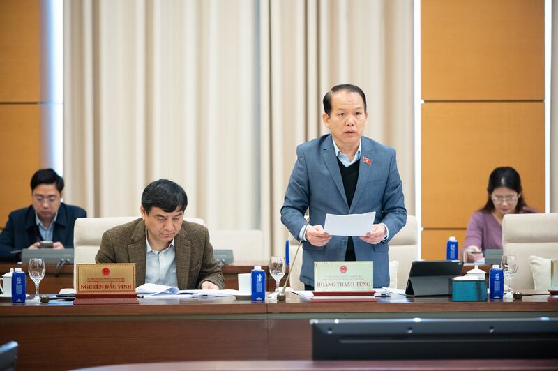 Chủ nhiệm Ủy ban Pháp luật và Tư pháp Hoàng Thanh Tùng.