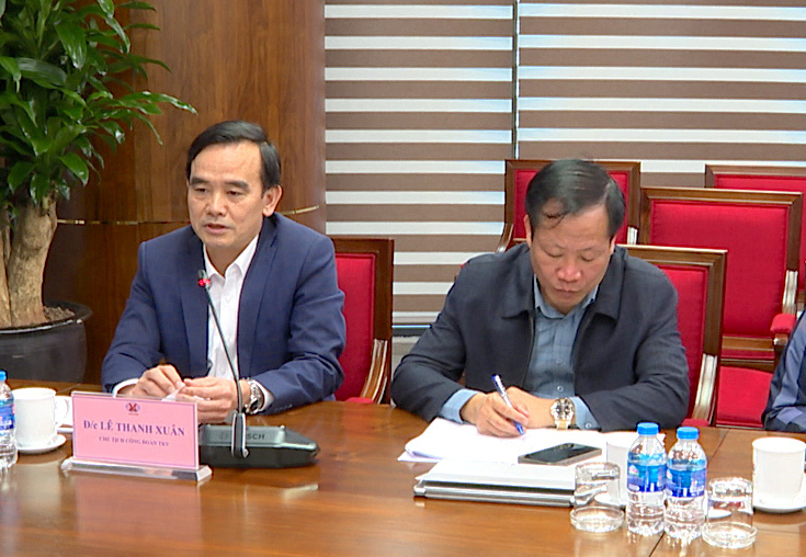 Chủ tịch Công đoàn TKV Lê Thanh Xuân cho biết, các hoạt động chăm lo Tết năm 2026 cho người lao động sẽ được đảm bảo thiết thực trên tinh thần “Người lao động nào cũng có Tết”. Ảnh: TKV