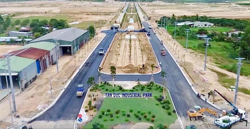 Khu Công nghiệp Tân Đức rộng 300 ha vừa được khánh thành vào 29/12/2025. Ảnh: Minh An.