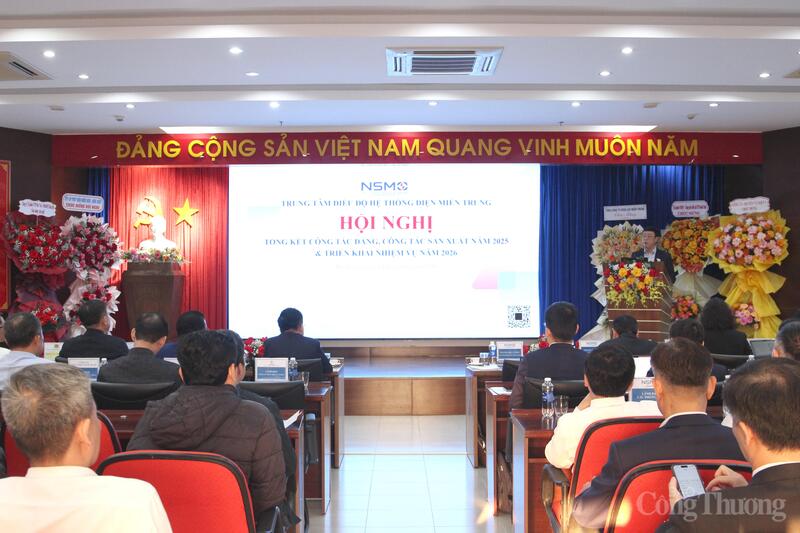 Trung tâm Điều độ Hệ thống Điện miền Trung triển khai nhiệm vụ năm 2026.