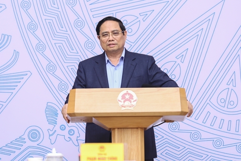 Thủ tướng Chính phủ Phạm Minh Chính phát biểu tại phiên họp. Ảnh: VGP/Nhật Bắc