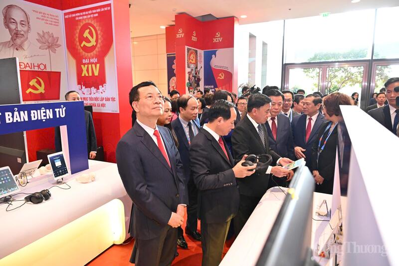 Lãnh đạo Đảng, Nhà nước dự khai trương Trung tâm Báo chí Đại hội XIV - 5