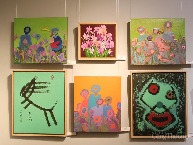 Mãn nhãn tuyệt tác hội họa tại triển lãm 'Sắc màu hữu nghị' - 7