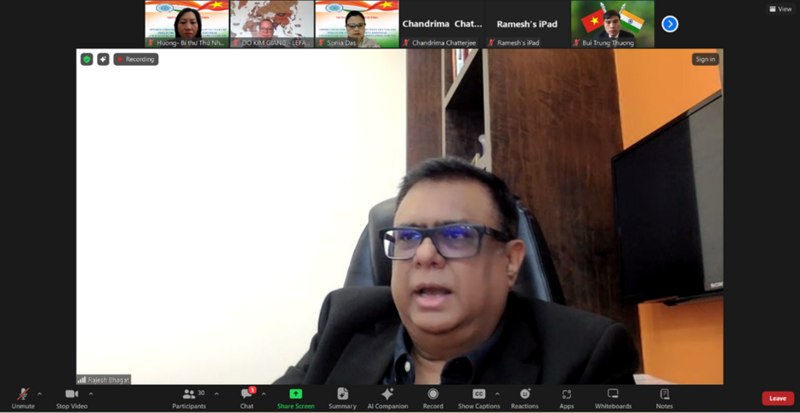 Ông Rajesh Bhagat, Chủ tịch & Giám đốc Điều hành của Worldex India Exhibition & Promotion Pvt. Ltd