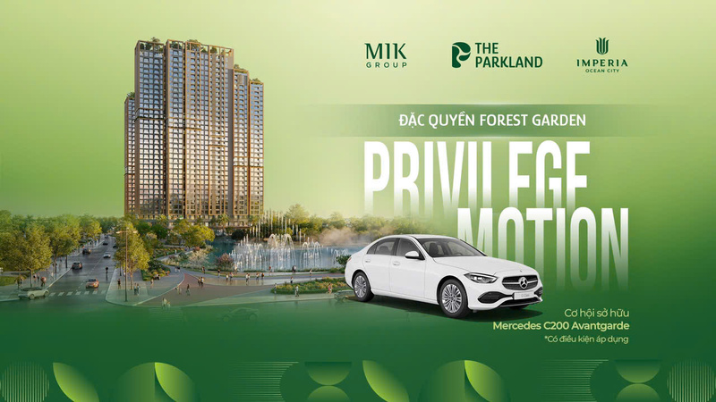 Chính sách ưu đãi đặc quyền dành cho khách hàng sở hữu sản phẩm Forest Garden.