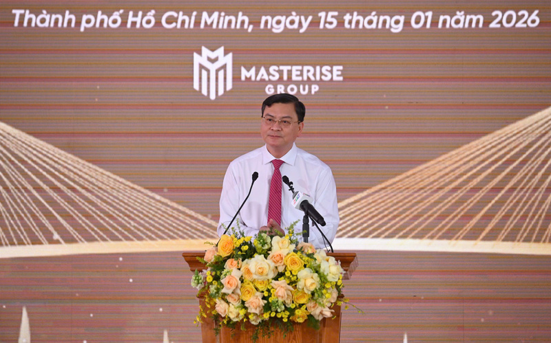 Ông Nguyễn Công Vinh - Phó Chủ tịch UBND TP. Hồ Chí Minh phát biểu tại buổi lễ. Ảnh: Minh Khuê
