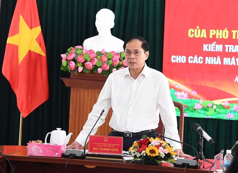 Phó Thủ tướng nhấn mạnh công tác giải phóng mặt bằng đóng vai trò then chốt, quyết định việc triển khai các bước tiếp theo của Dự án điện hạt nhân Ninh Thuận. Ảnh: VGP/Hải Minh