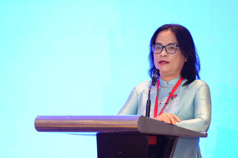 GS.TS Ngô Thị Phương Lan - Hiệu trưởng Trường Đại học Khoa học Xã hội và Nhân văn (Đại học Quốc gia TP. Hồ Chí Minh). Ảnh: Minh Khuê.