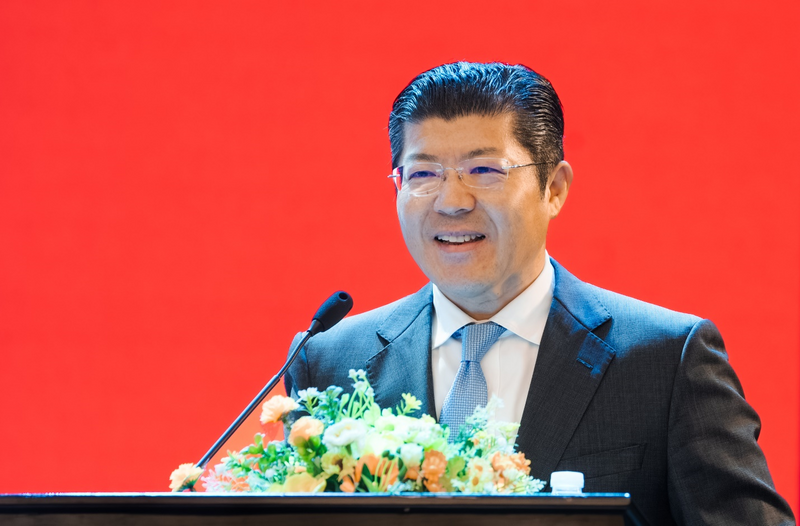 Ông Tsutomu Nara – Tổng giám đốc Ajinomoto Việt Nam chia sẻ về Hoạt động Tạo lập giá trị chung của Tập đoàn Ajinomoto (ASV). Ảnh: Hữu Hạnh