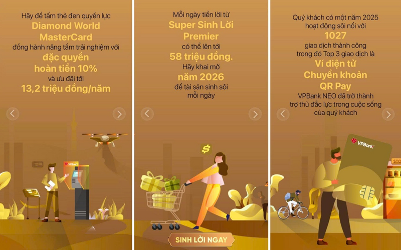 VPBank NEO gợi mở những chi tiêu, tiết kiệm, đầu tư theo đúng chân dung của từng khách hàng.