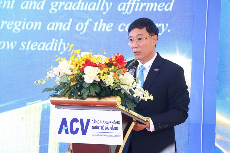 Ông Phan Kiều Hưng, Giám đốc Cảng Hàng không quốc tế Đà Nẵng cho biết việc đầu tư nhà ga hàng hóa mới là yêu cầu cấp thiết đáp ứng tốc độ tăng trưởng mạnh mẽ của logistics hàng không. Ảnh: Bình An