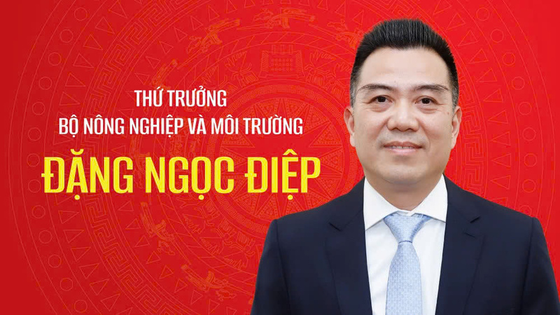 Tân Thứ trưởng Bộ Nông nghiệp và Môi trường Đặng Ngọc Điệp. Ảnh: Bộ Nông nghiệp và Môi trường