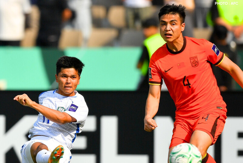 U23 Trung Quốc giành chiến thắng kịch tính trước U23 Uzbekistan. Ảnh: AFC