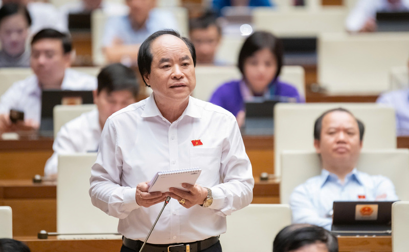 Đại biểu Quốc hội Trương Xuân Cừ - đoàn Hà Nội. Ảnh: Quỳnh Nga