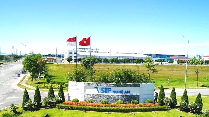 VSIP Nghệ An được khởi công ngày 16/9/2015. Ảnh: Mai Liễu