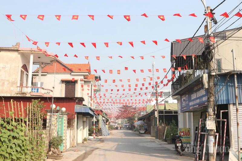 Các  thôn, ngõ xóm của TP. Hải Phòng rực rỡ cờ hoa chào mừng Đại hội XIV của Đảng với niềm tin, kỳ vọng bước vào giai đoạn phát triển mới.