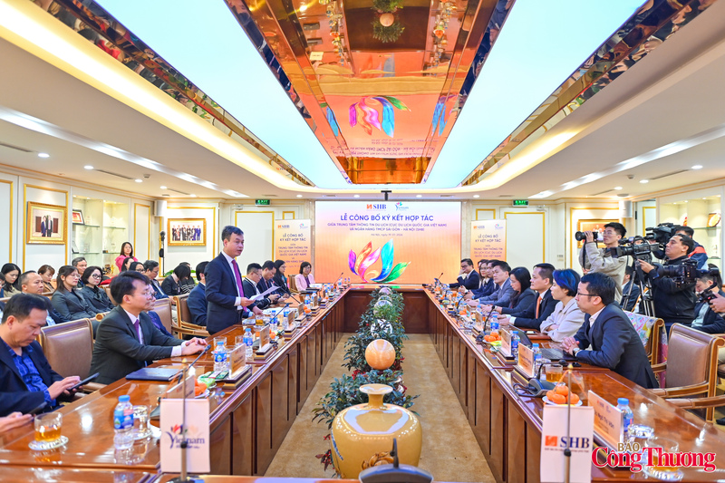 Lễ công bố ký kết hợp tác giữa Trung tâm Thông tin du lịch và Ngân hàng SHB.