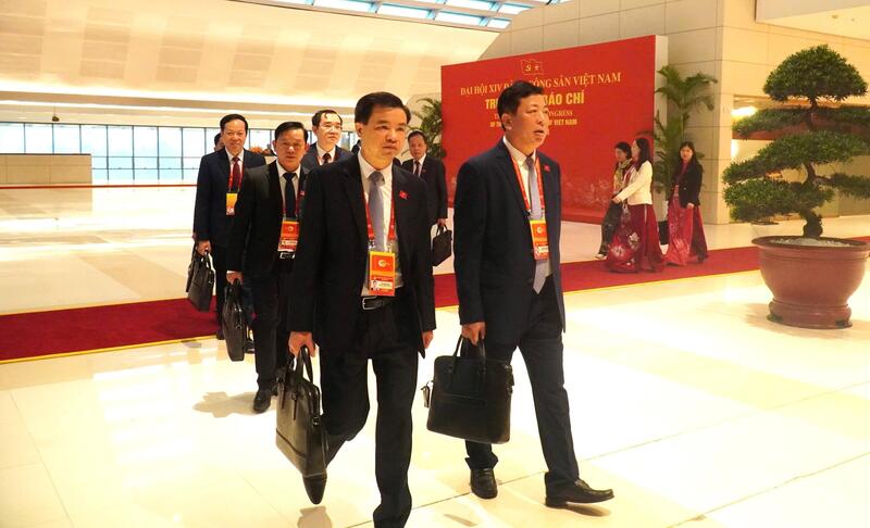 Đoàn đại biểu tỉnh Phú Thọ đến dự Đại hội.