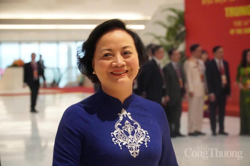 Phó Thủ tướng Phạm Thị Thanh Trà có mặt tại Trung tâm Hội nghị Quốc gia (Hà Nội).