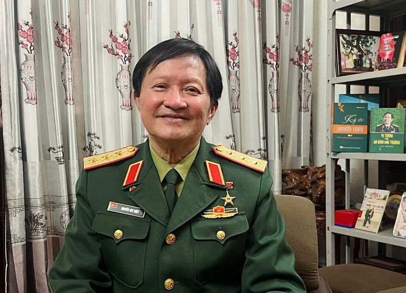 Thượng tướng - Viện sĩ Nguyễn Huy Hiệu - Nguyên Thứ trưởng Bộ Quốc Phòng. Ảnh: Thanh Thảo.