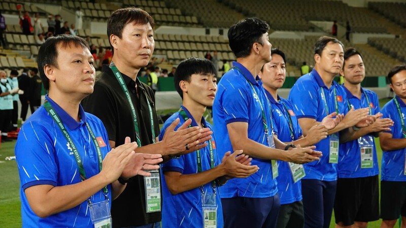 U23 Việt Nam nhập cuộc đầy tự tin trong hiệp 1. Ảnh: Ted Trần