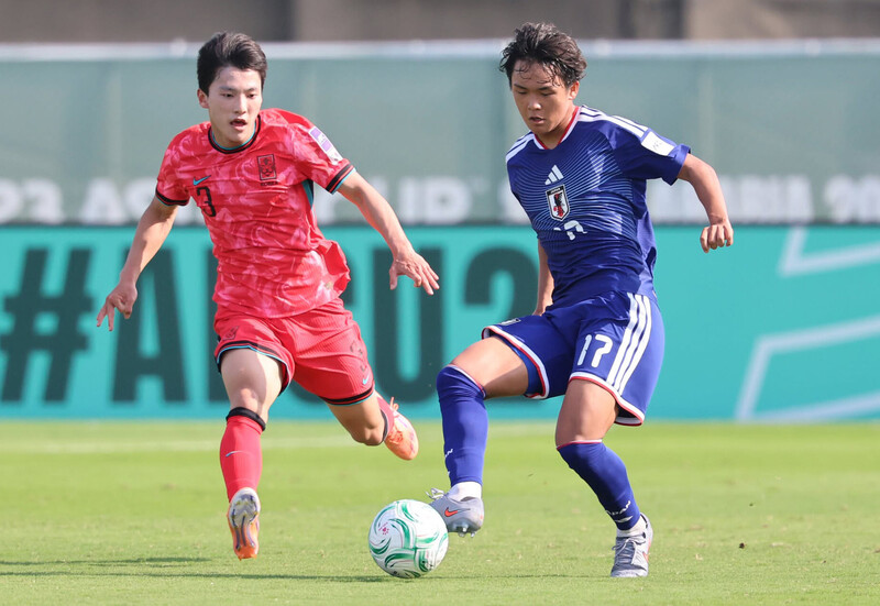 Koizumi ghi bàn duy nhất cho U23 Nhật Bản. Ảnh: AFC