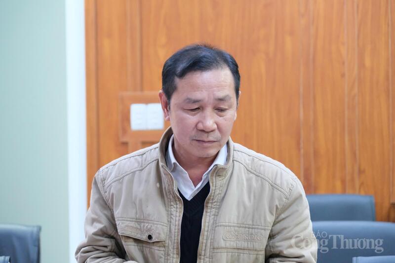 Ông Biện Tấn Tài, Phó Giám đốc Sở Công Thương tỉnh Lâm Đồng phát biểu tại buổi làm việc. Ảnh: Lê Sơn