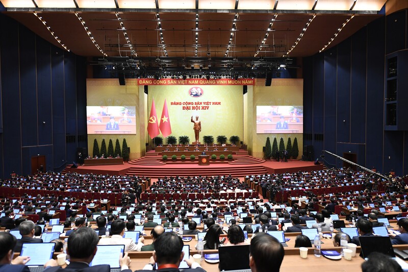 Sáng 21/1 tại phiên thảo luận đã có 15 ý kiến, tham luận được trình bày tại Đại hội. Ảnh: Văn Ý