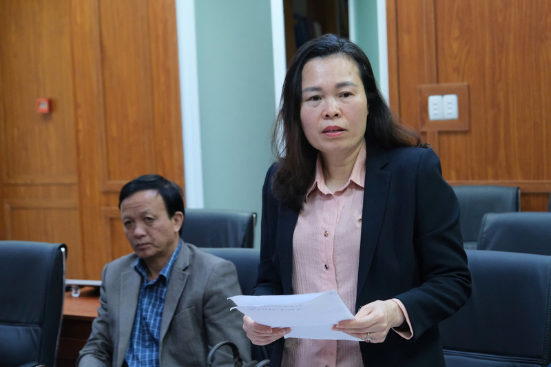 Bà Chu Thị Thu Hương, Phó Cục trưởng Cục Quản lý và Phát triển thị trường trong nước, phát biểu kết luận. Ảnh: Lê Sơn