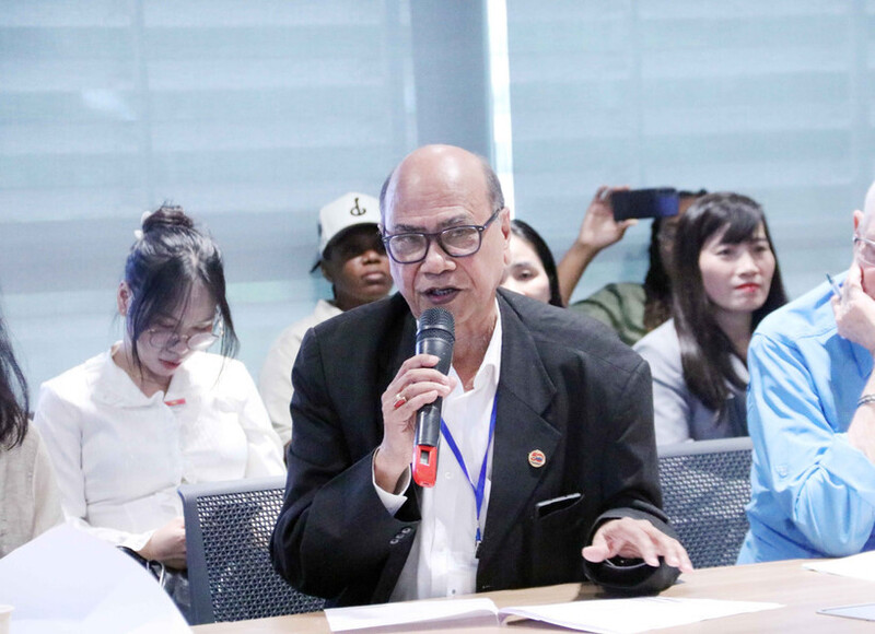 Ông Pallab Sengupta, Chủ tịch Hội đồng Hòa bình Thế giới. Ảnh: Xuân Khu/TTXVN