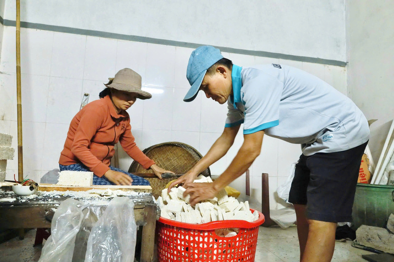 Đây là loại bánh hầu như không thể thiếu trong mỗi dịp Tết trong mỗi gia đình ở Quảng Ngãi. Ảnh: Nguyễn Dương