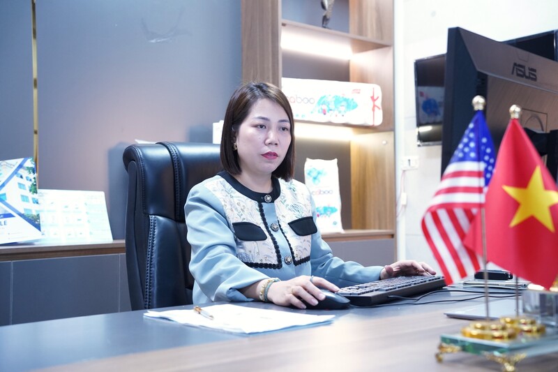 Bà Bùi Thị Thanh Dung bày tỏ kỳ vọng khi Đại hội XIV của Đảng đã cụ thể hóa tinh thần Nghị quyết số 68 và coi kinh tế tư nhân là trụ cột vững chắc của nền kinh tế. Ảnh: Khôi Nguyên