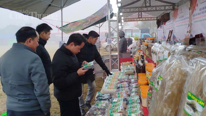 Đa dạng sản phẩm tại hội chợ.