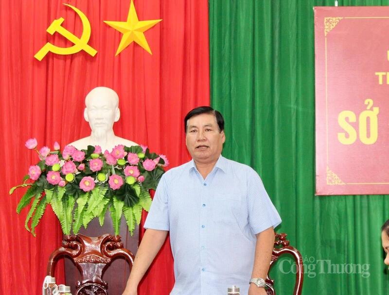 Ông Hứa Trường Sơn, Phó Giám đốc Sở Công Thương TP. Cần Thơ, phát biểu tại sự kiện. Ảnh: Khánh Ngọc.